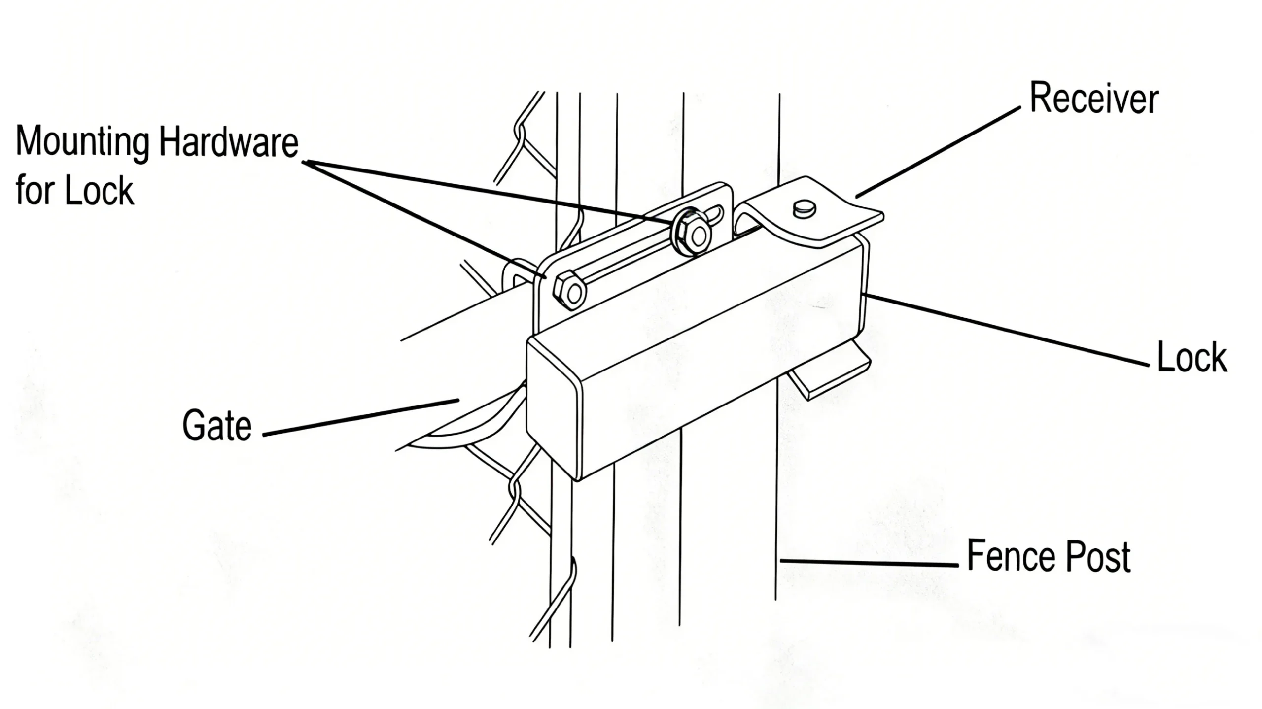 Electric Magnetic Lock EL-01 installation detail