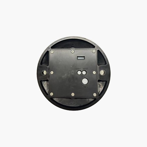 Back of exit geomagnetic remote MDT01 (works with gate opener) - reset, test, power buttons & indicator light