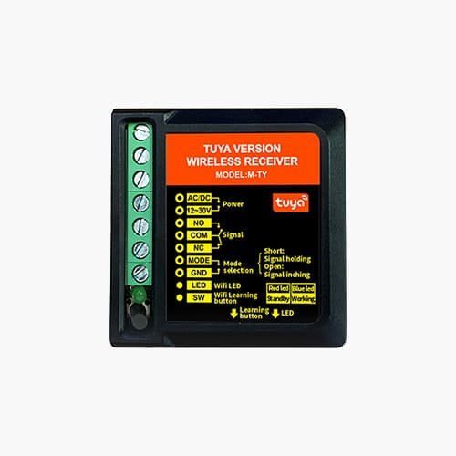 Tuya Wireless Receiver for Gate Opener - Control via Tuya APP Tuya version wireless receiver for gate opener remote control via Tuya APP