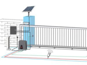 solar powered sliding gate opener