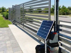 Solar Power for Sliding Gate Opener