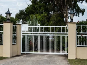 Sliding gate which needs gate opener